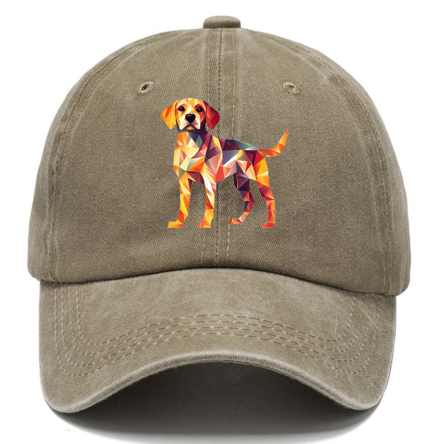 Geometric Dog Standing Hat