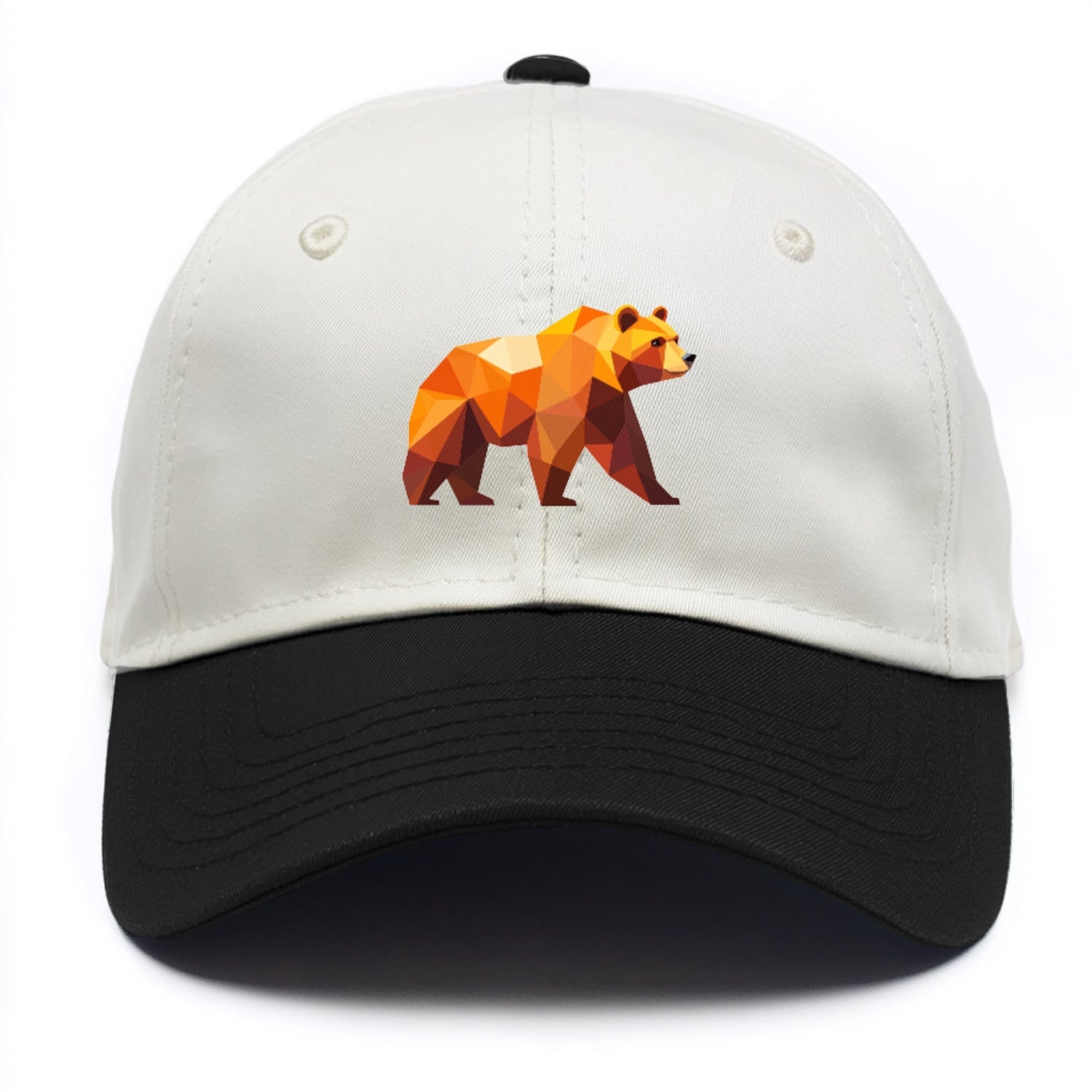 Geometric Bear on the Move Hat