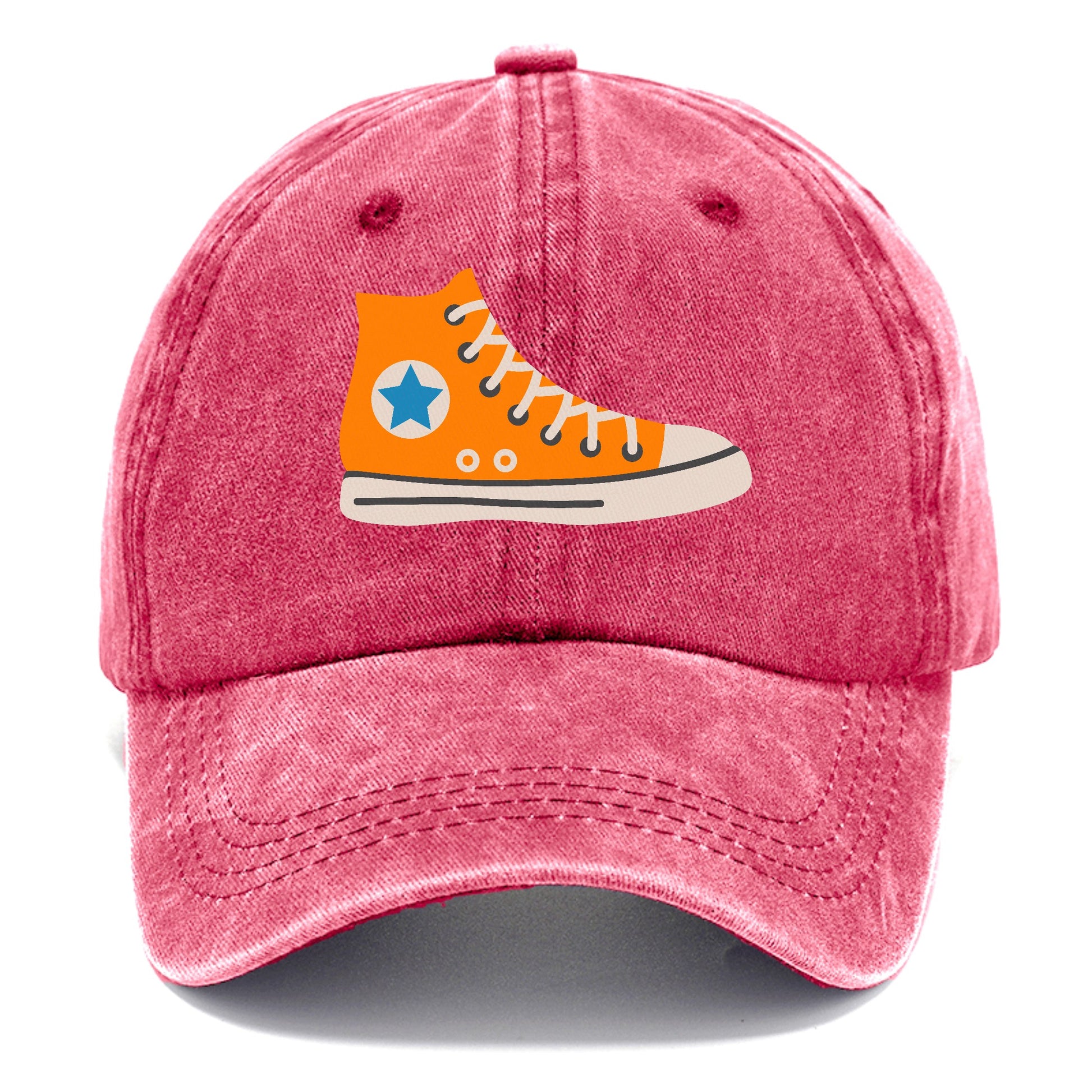 Retro 80s Converse Shoe Orange Hat