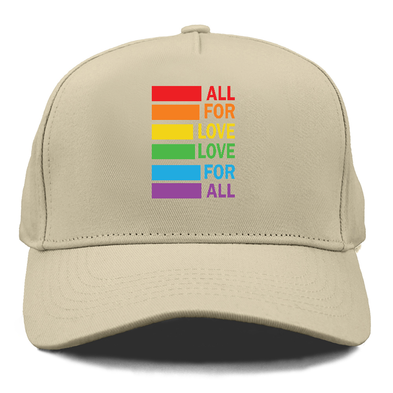  all for love love for all Hat