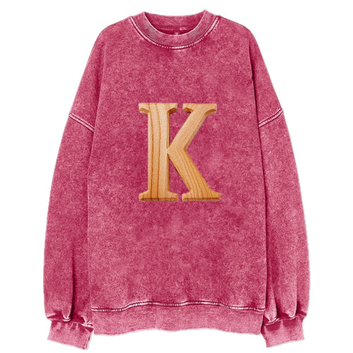 Letter K Vintage Sweatshirt