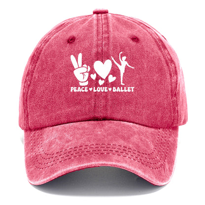 peace love ballet Hat