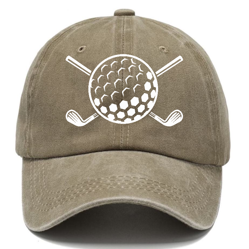 Golf Ball And Clubs Hat