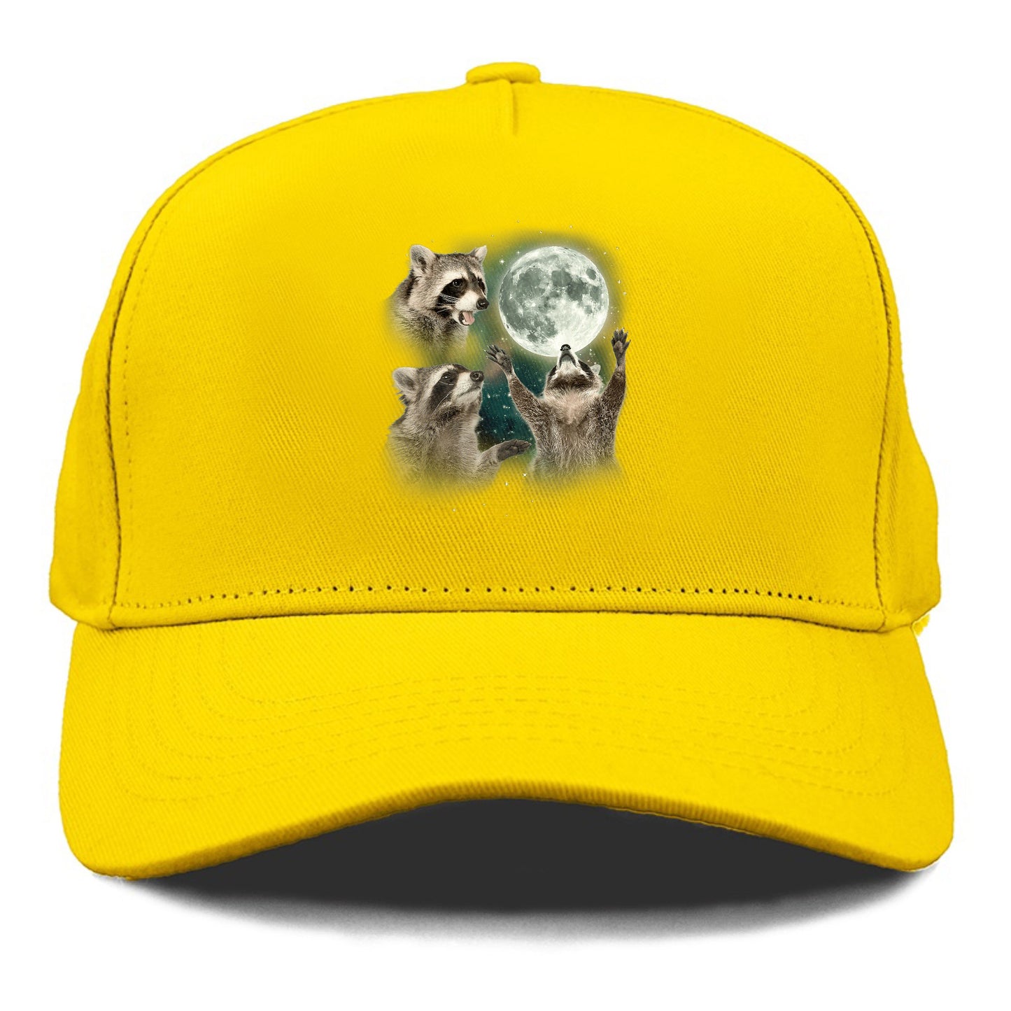 Racoons howling at the Moon Hat