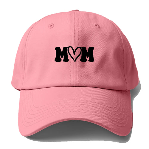 Mom With Heart Baseball Cap For Big Heads