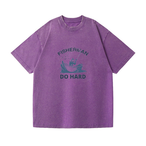 Fisherman Do Hard Vintage T-shirt