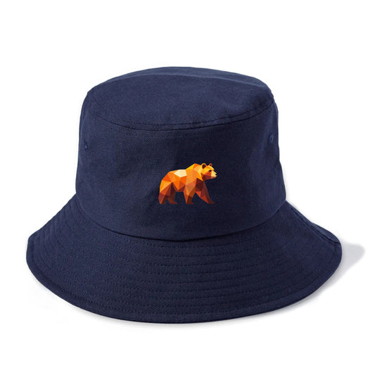 Geometric Bear on the Move Hat