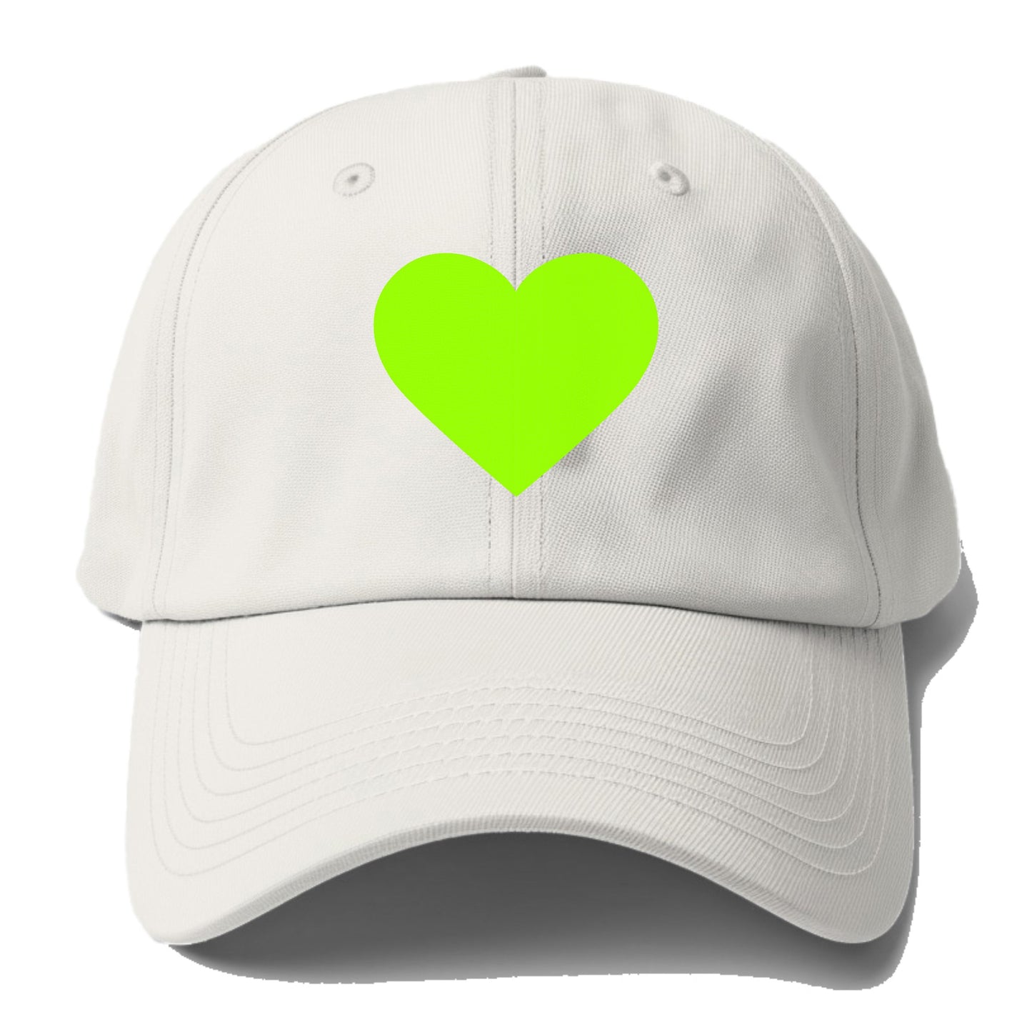 Retro 80s Heart Green Hat