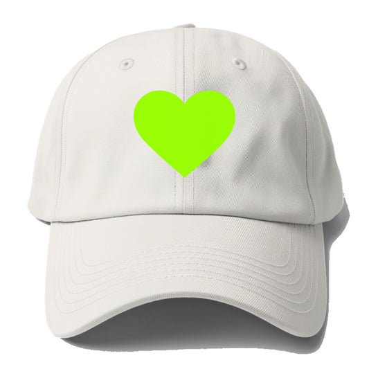 Retro 80s Heart Green Hat