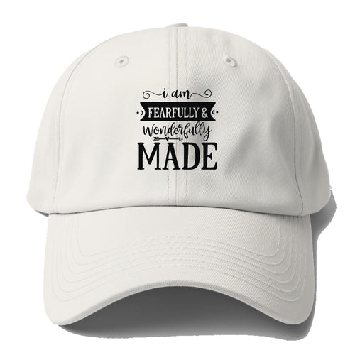 I Am Fearfully & Wonderfully Made Baseball Cap For Big Heads