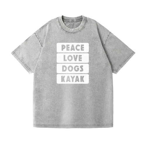Peace Love Dogs Kayak Classic Vintage T-shirt