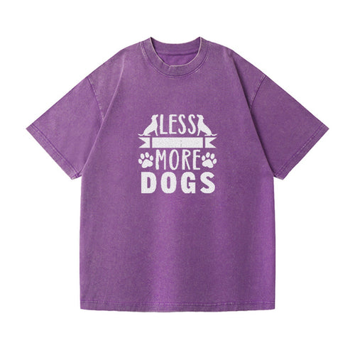 Less People More Dogs Vintage T-shirt
