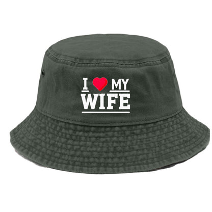 i love my wife Hat