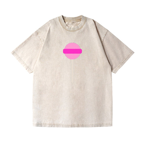 Retro 80s Lollipop Pink Vintage T-shirt