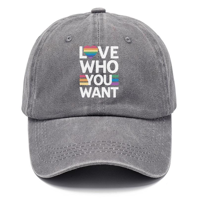 Empowering Diversity: Expressive 'Love Who You Want' Hat - Pandaize