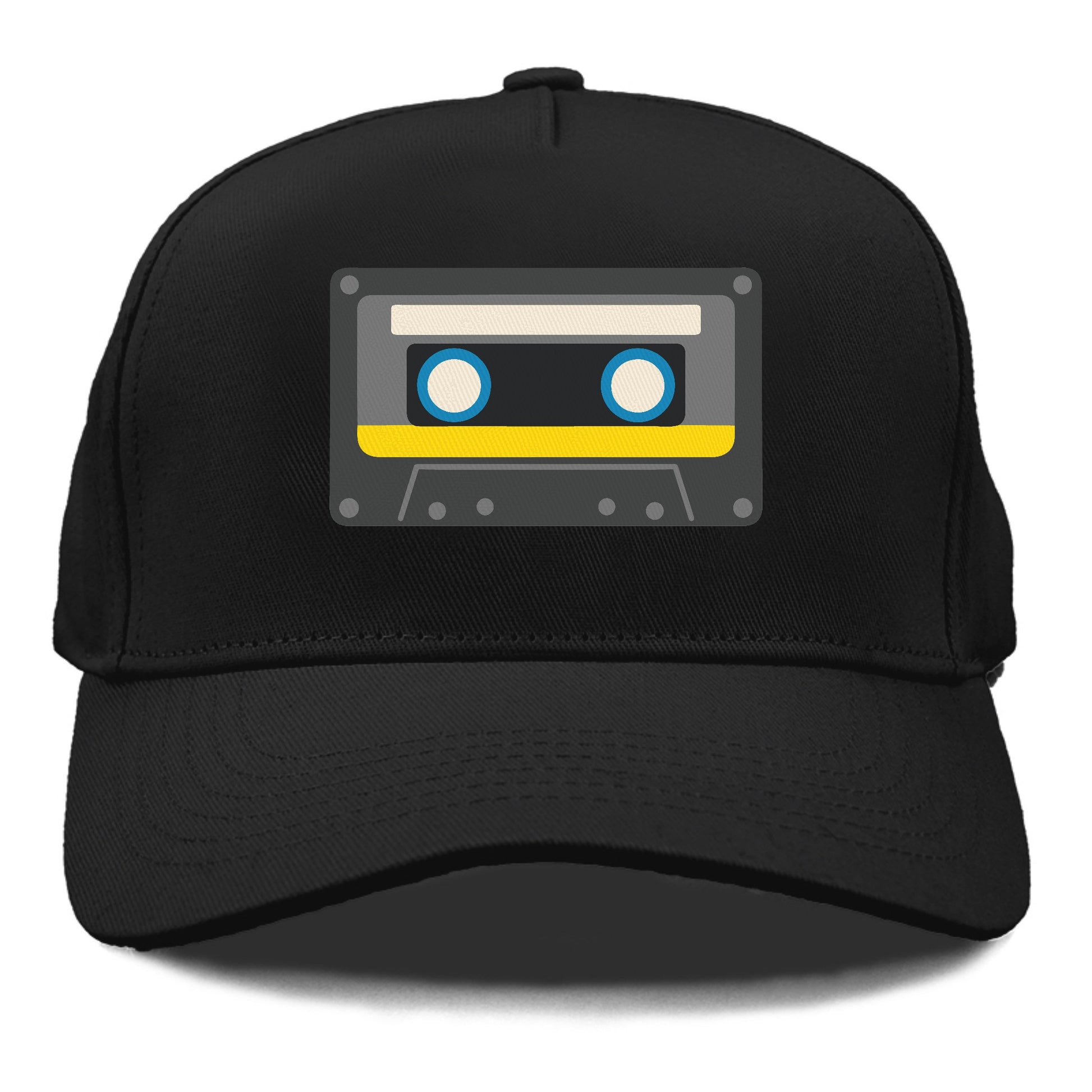 Retro 80s Cassette Black Hat