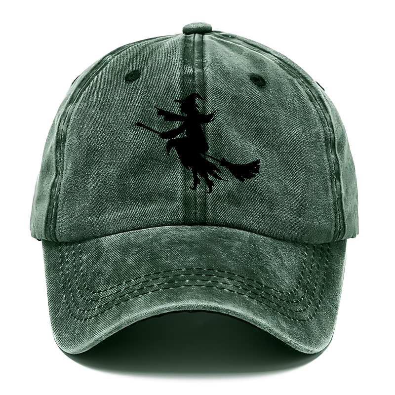 Witch On Broom 6 Hat