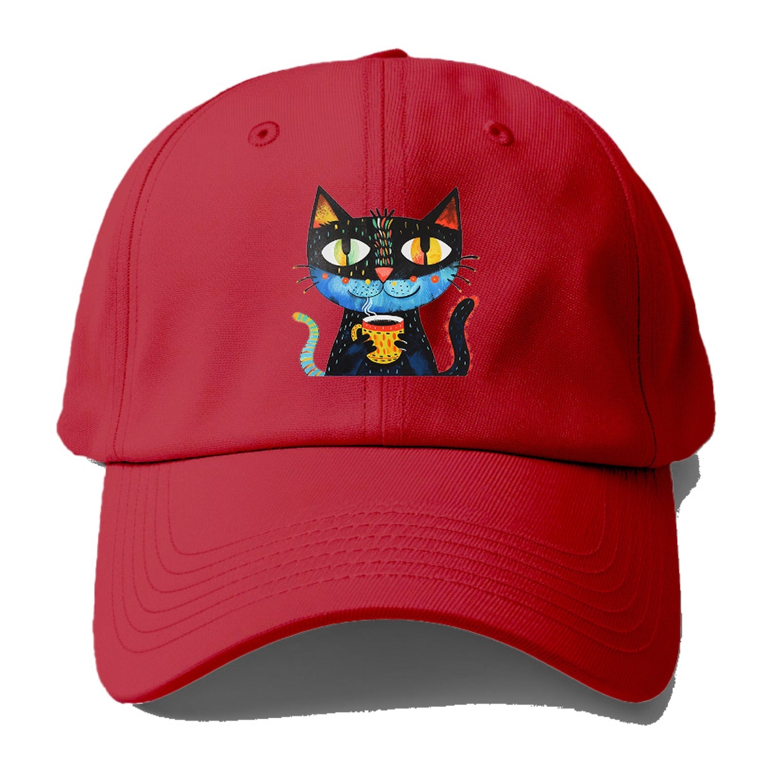 Coffee Cat Vibrant Mornings Hat