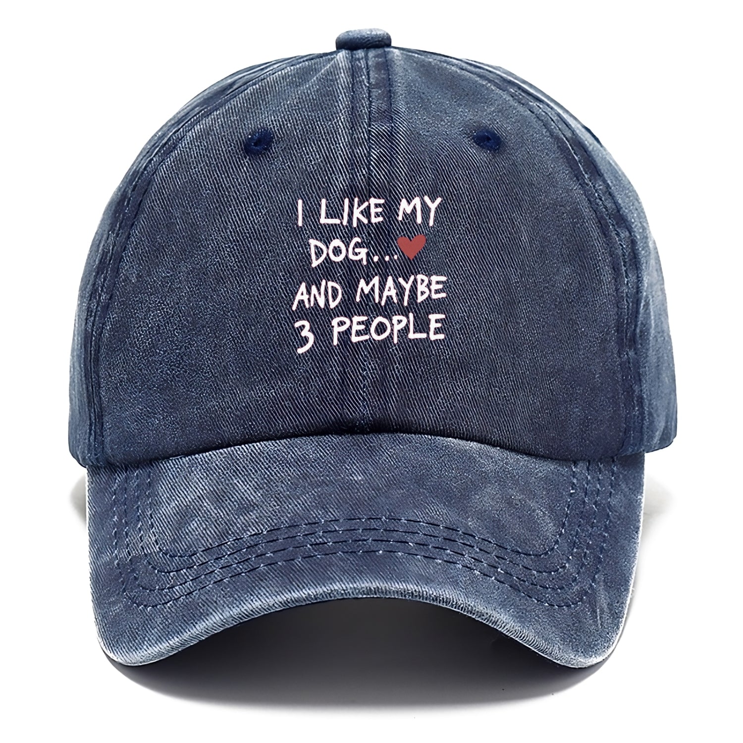 i like my dog and maybe 3 people Hat