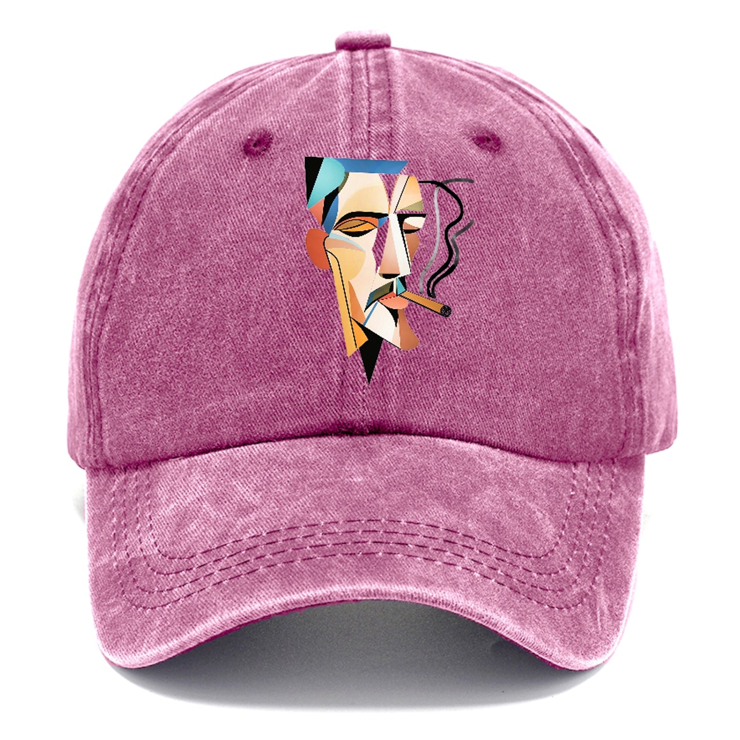 Abstract Smoking Man Hat