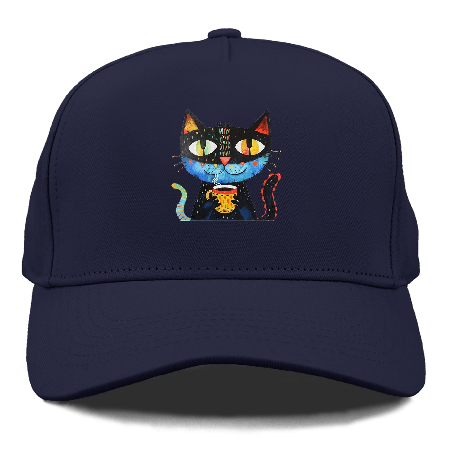 Coffee Cat Vibrant Mornings Hat