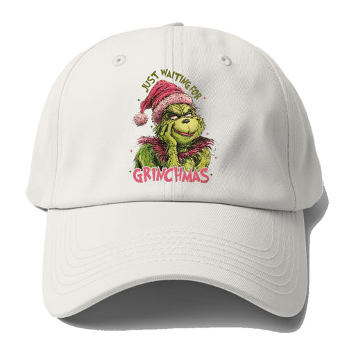 Just Waiting For Grinchmas! Baseball Cap For Big Heads