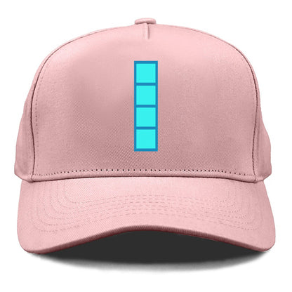 Retro 80s Tetris Blocks Blue Hat