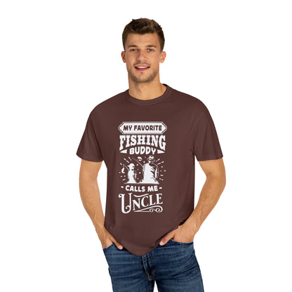 Camiseta "El mejor compañero de pesca del tío"