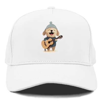 dog playing guitar Hat