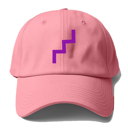 Retro 80s Zig Zag Purple Hat