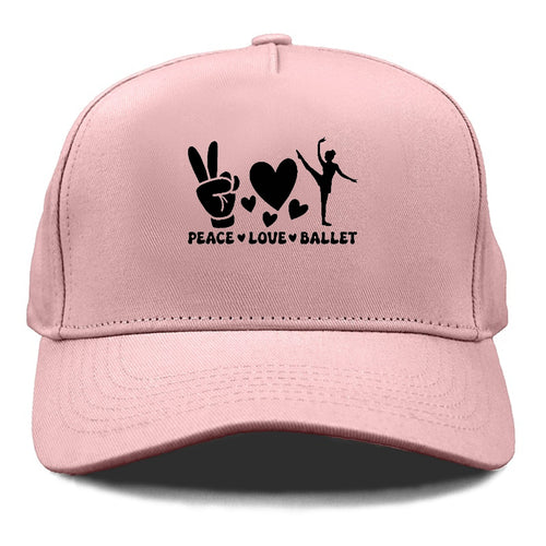 Peace Love Ballet Cap