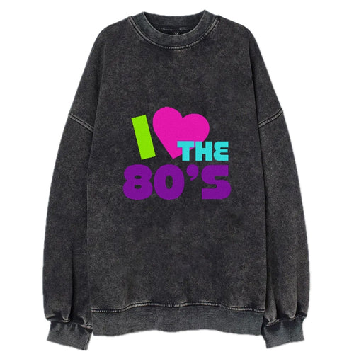 Retro 80s I Heart The 80s Vintage Sweatshirt