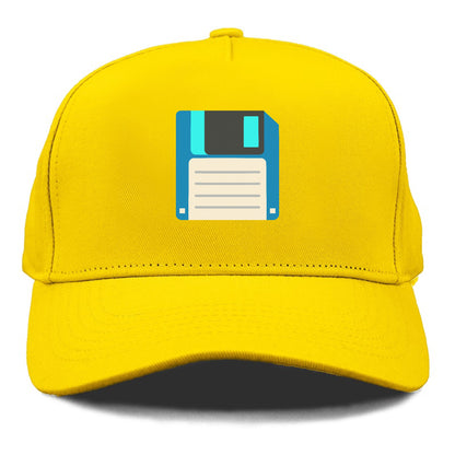 Retro 80s Floppy Disk Blue Hat