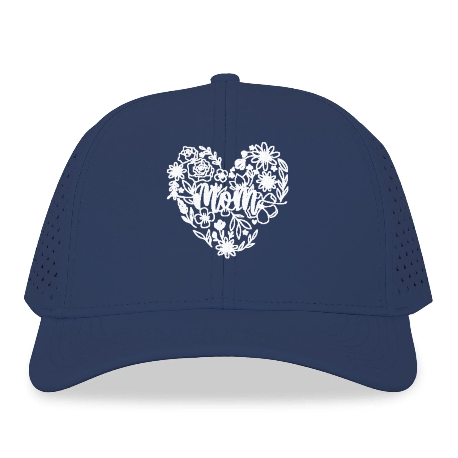 mom floral heart Hat