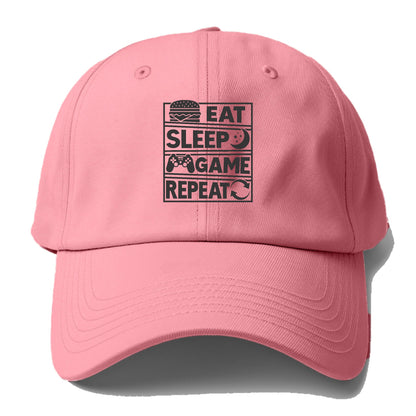 Eat Sleep Game Repeat Hat