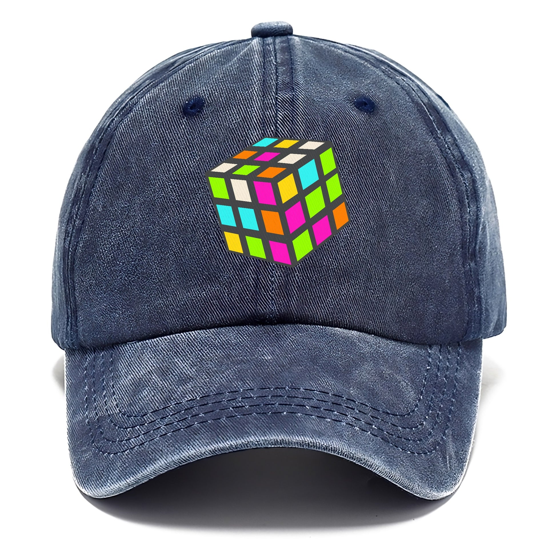 Retro 80s Rubik's Cube Hat