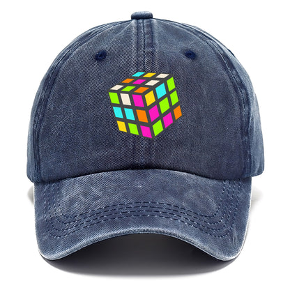 Retro 80s Rubik's Cube Hat