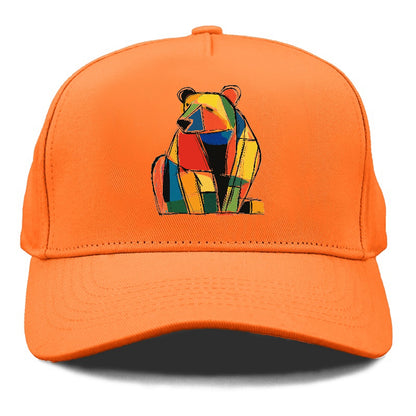 Colorful Abstract Bear Hat