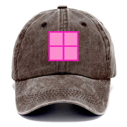 Retro 80s Tetris Blocks Pink Hat