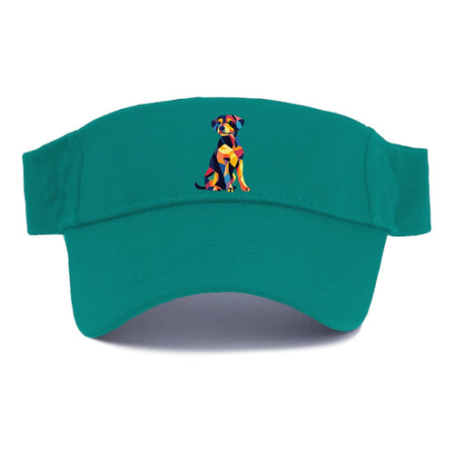 Abstract Elegance Colorful Dog Visor