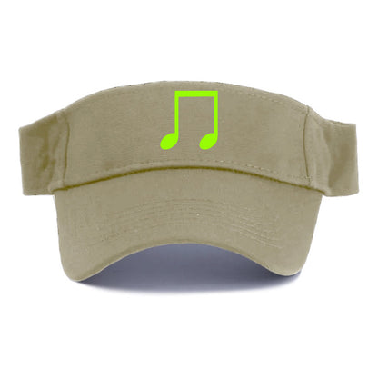 Retro 80s Music Note Green Hat