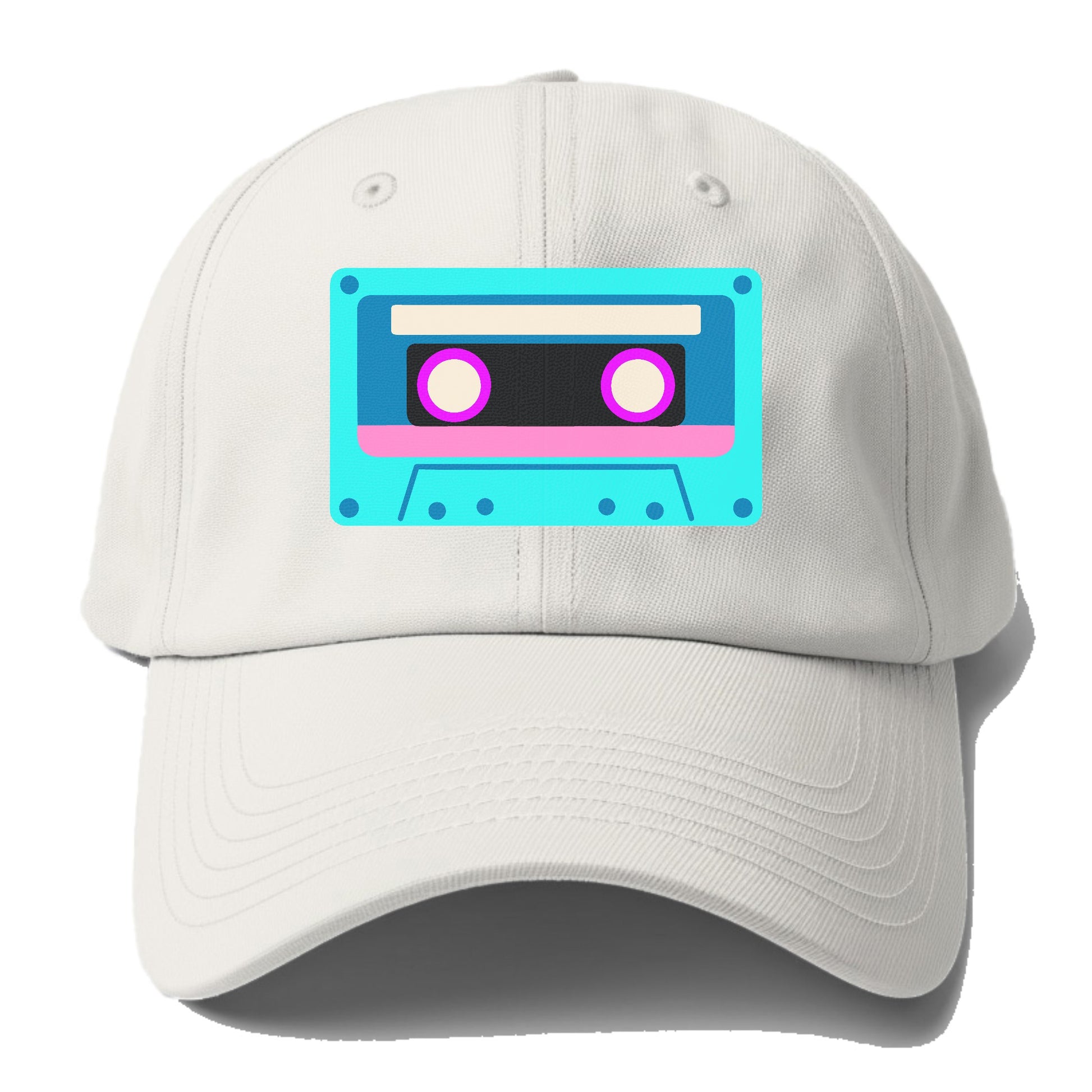 Retro 80s Cassette Blue Hat