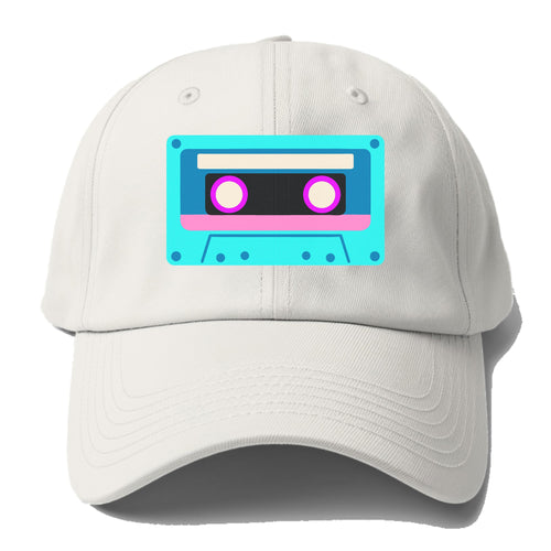 Retro 80s Cassette Blue Baseball Cap