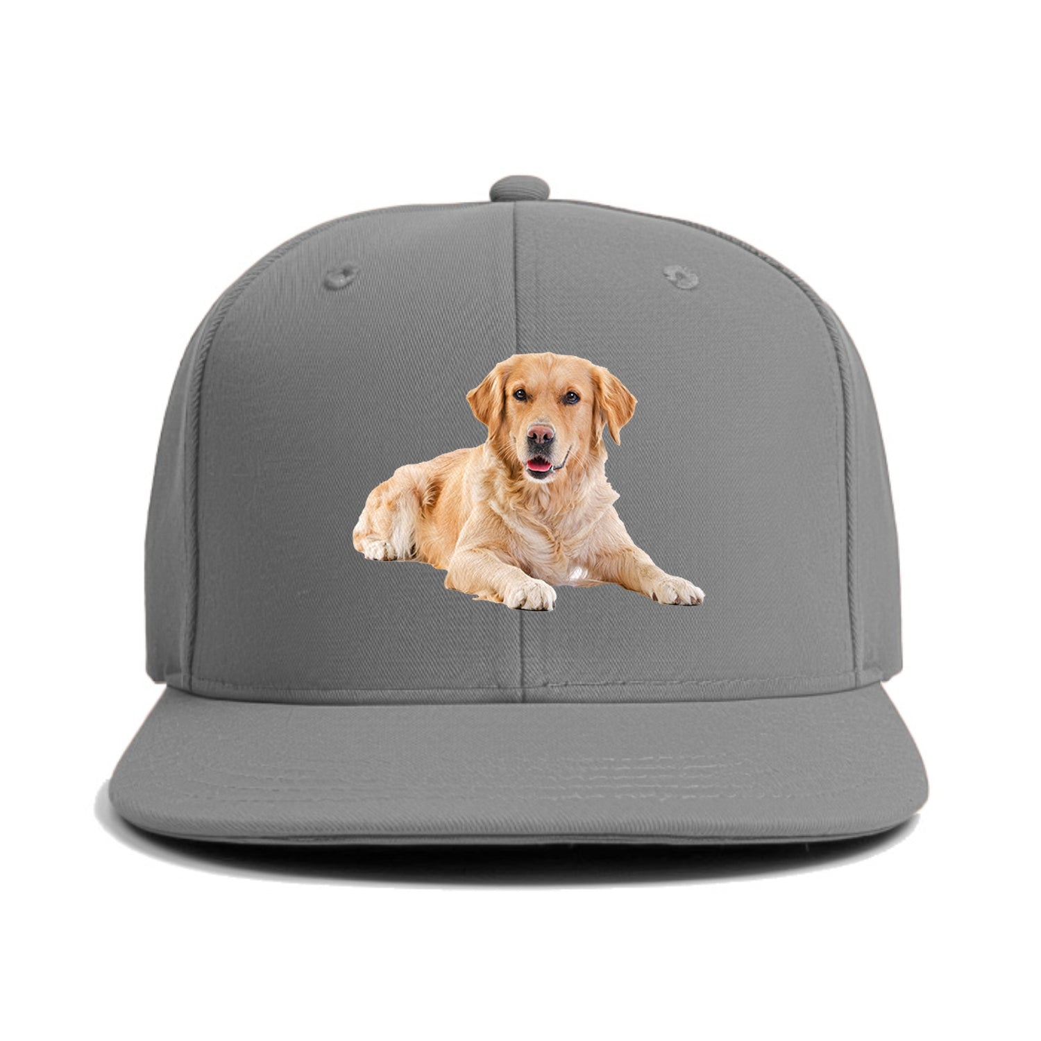 Golden Retriever laying down Hat