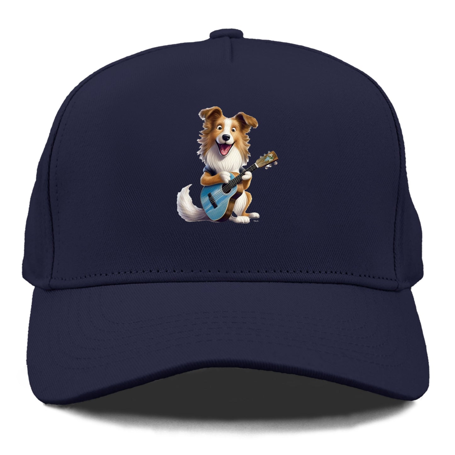 Shepherd Dog playing a guitar Hat