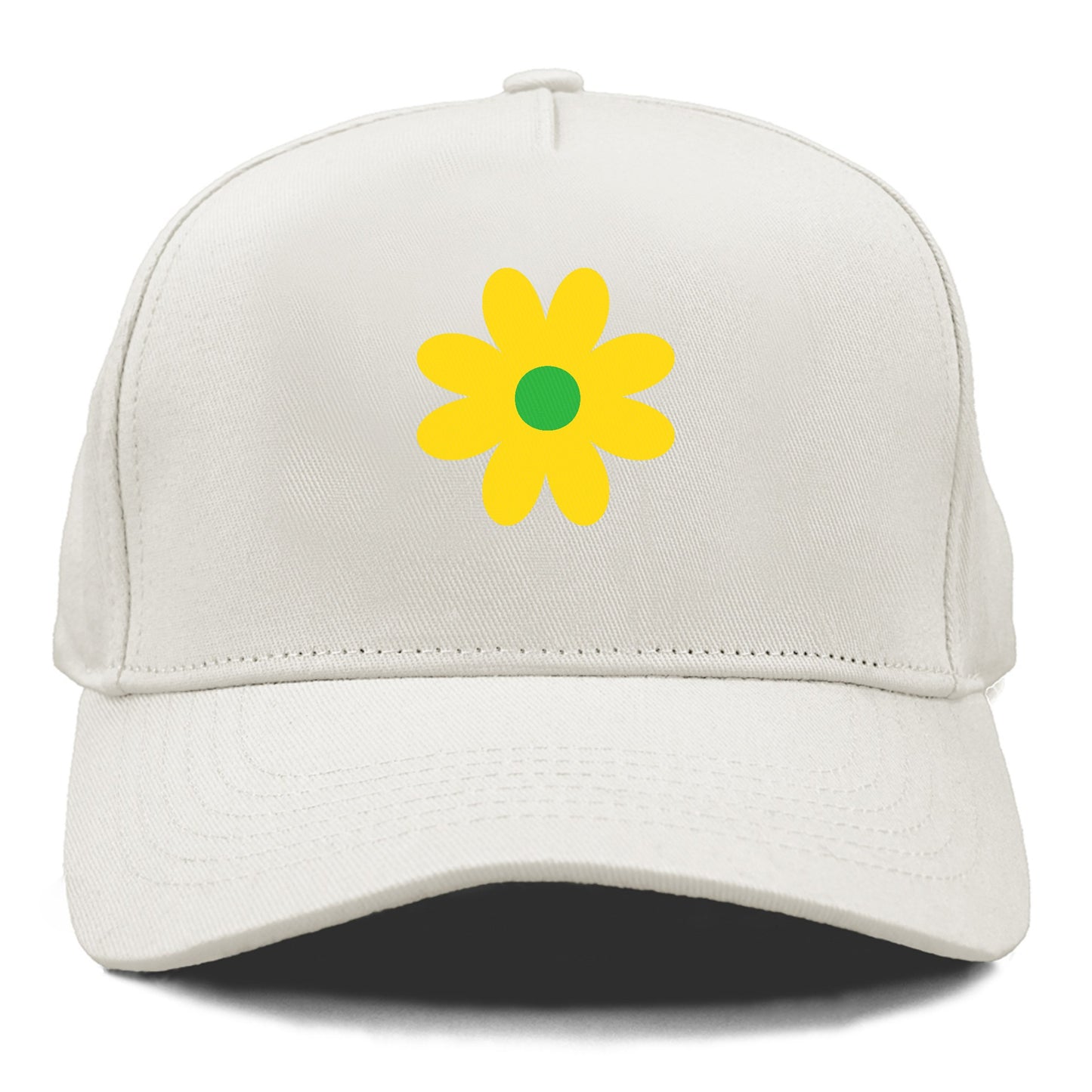 Retro 80s Flower Yellow Hat