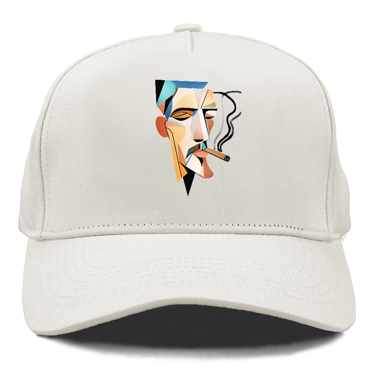 Abstract Smoking Man Hat