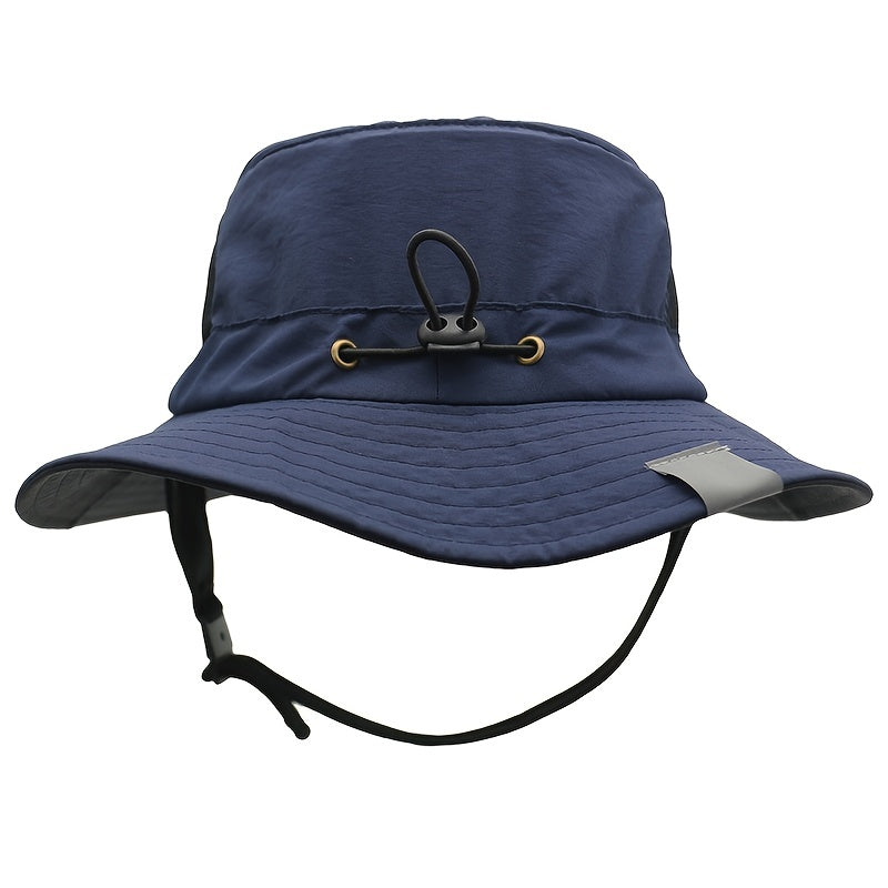 日焼け止め UVカット バケットハット、無地 通気性 漁師帽子、調節可能 