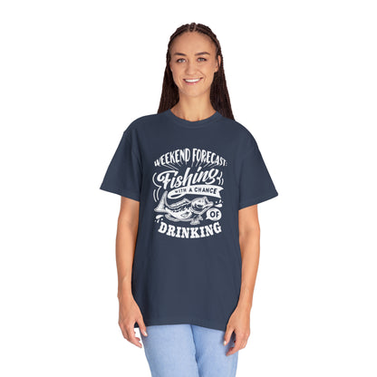 Cast and Cheers: Fishing Forecast Weekend T-shirt