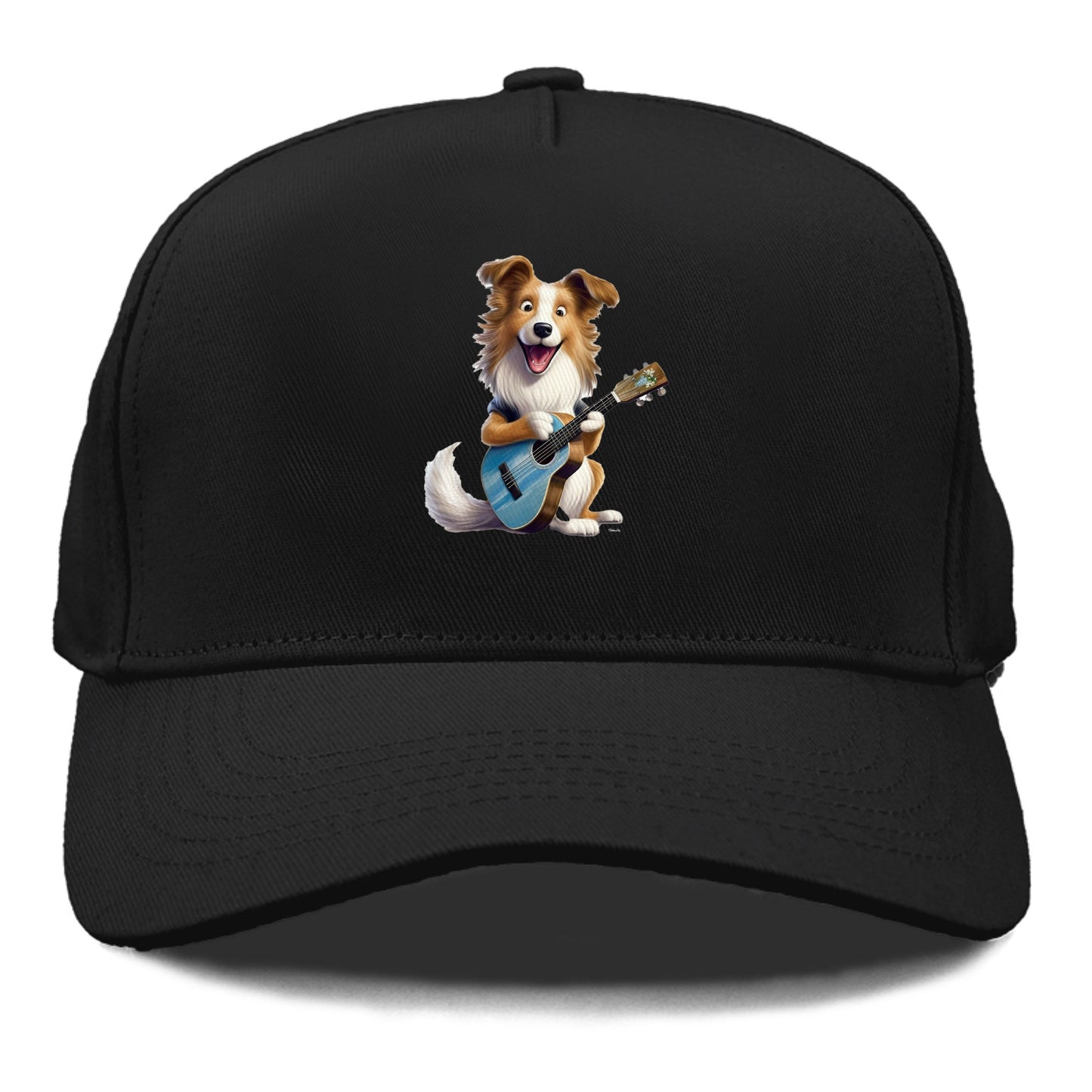 Shepherd Dog playing a guitar Hat